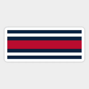 Baseball Color Stripes - Atlanta Sticker